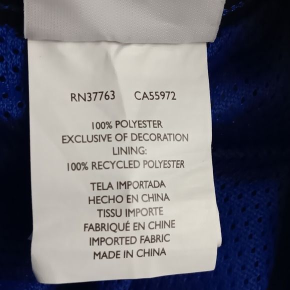 Nike Men's Blue Athletic Swim Trunks Shorts XL Elastic Waist Drawstring Pockets - Picture 7 of 9